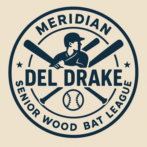 Del Drake Senior Softball League Logo